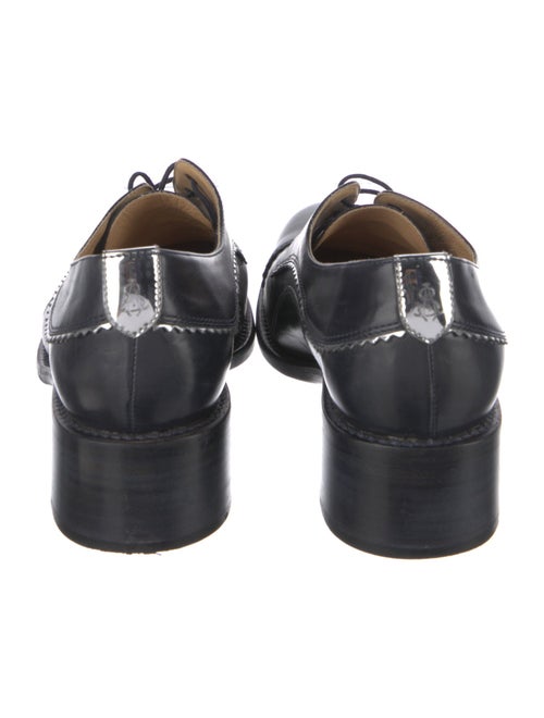 The Office of Angela Scott Leather Scalloped Accent Oxfords