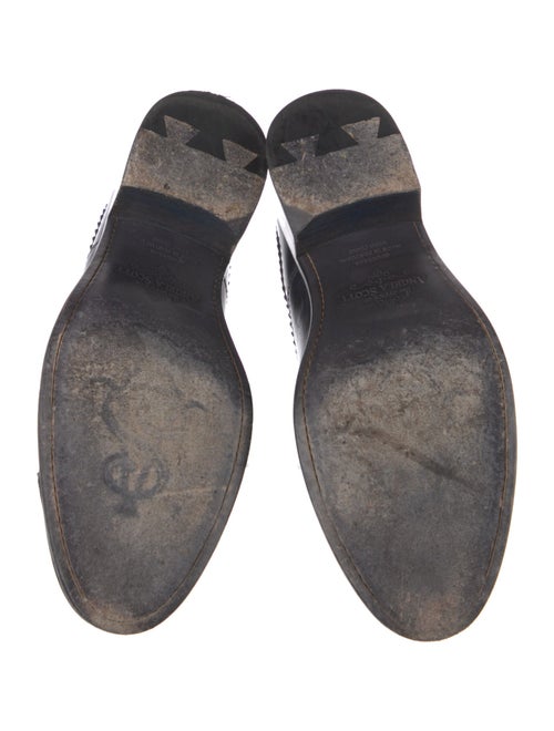 The Office of Angela Scott Leather Scalloped Accent Oxfords