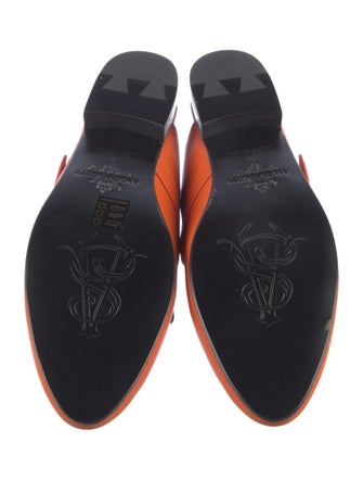 The Office of Angela Scott Leather Studded Accents Mules