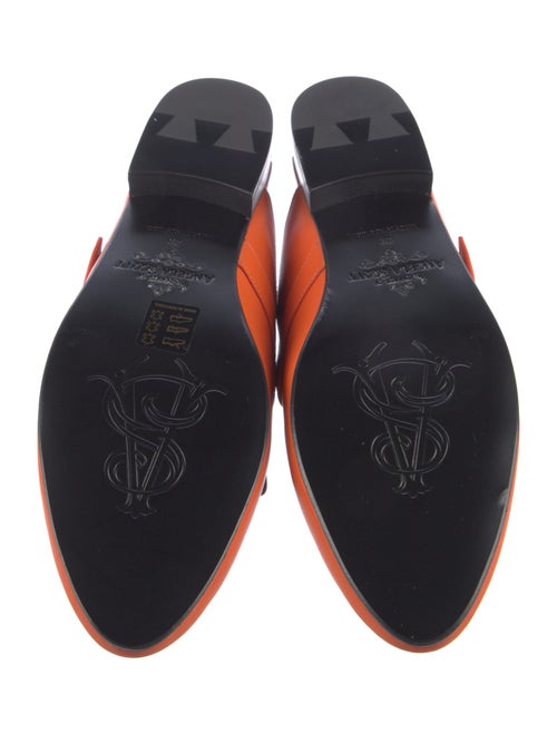 The Office of Angela Scott Leather Studded Accents Mules