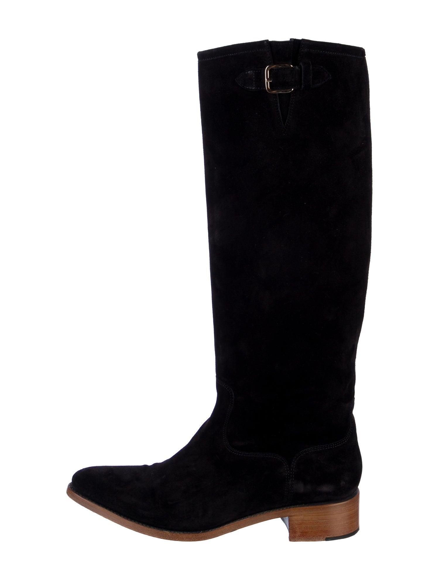 The Office of Angela Scott Suede Riding Boots