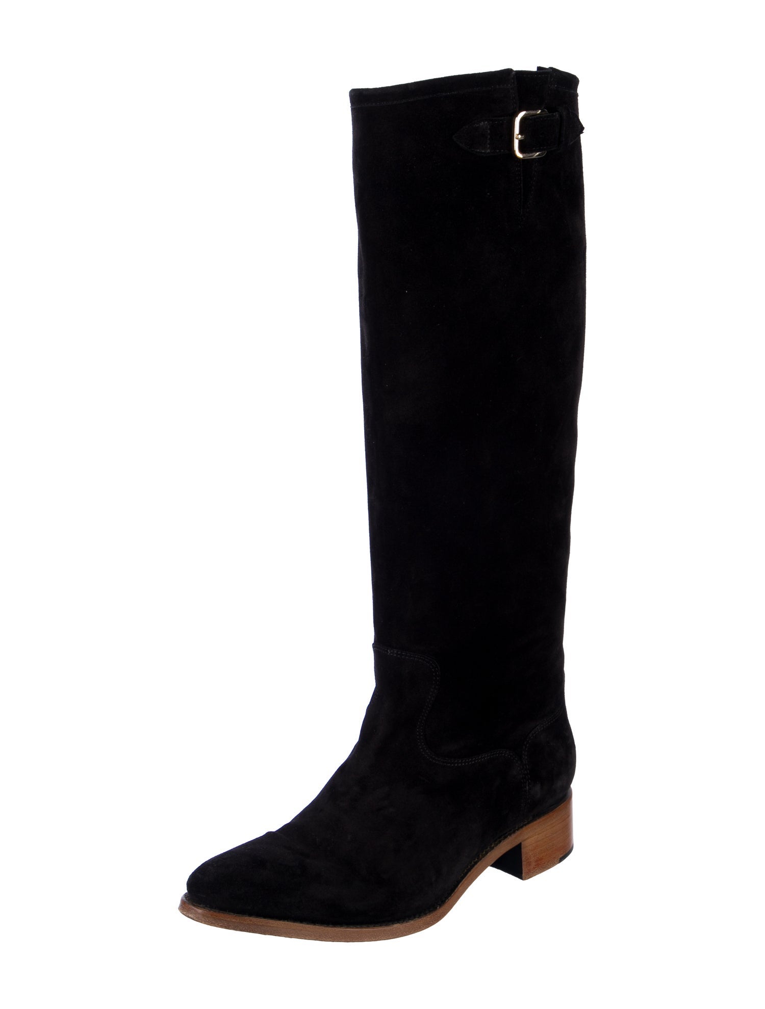 The Office of Angela Scott Suede Riding Boots