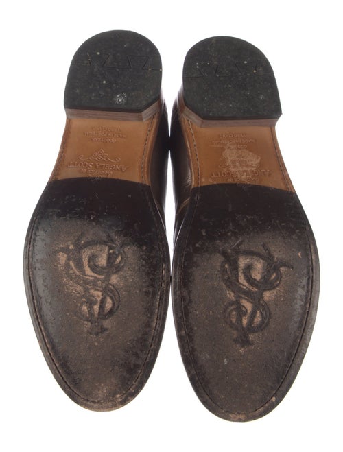 The Office of Angela Scott Leather Lasercut Accents Sneakers