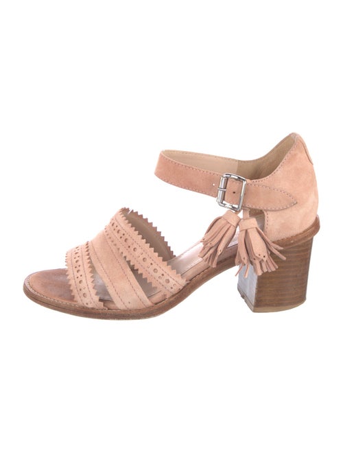 The Office of Angela Scott Suede Sandals