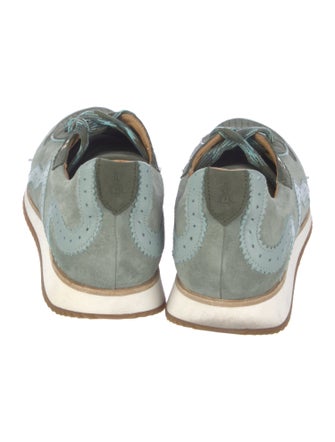 The Office of Angela Scott Suede Colorblock Pattern Sneakers