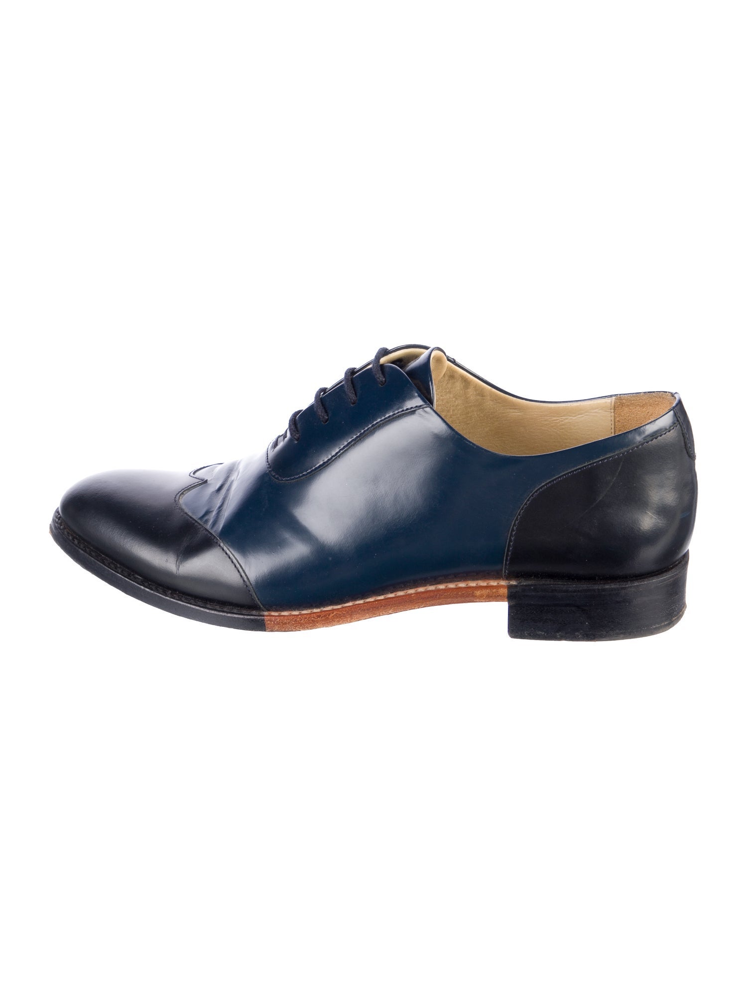 The Office of Angela Scott Leather Oxfords