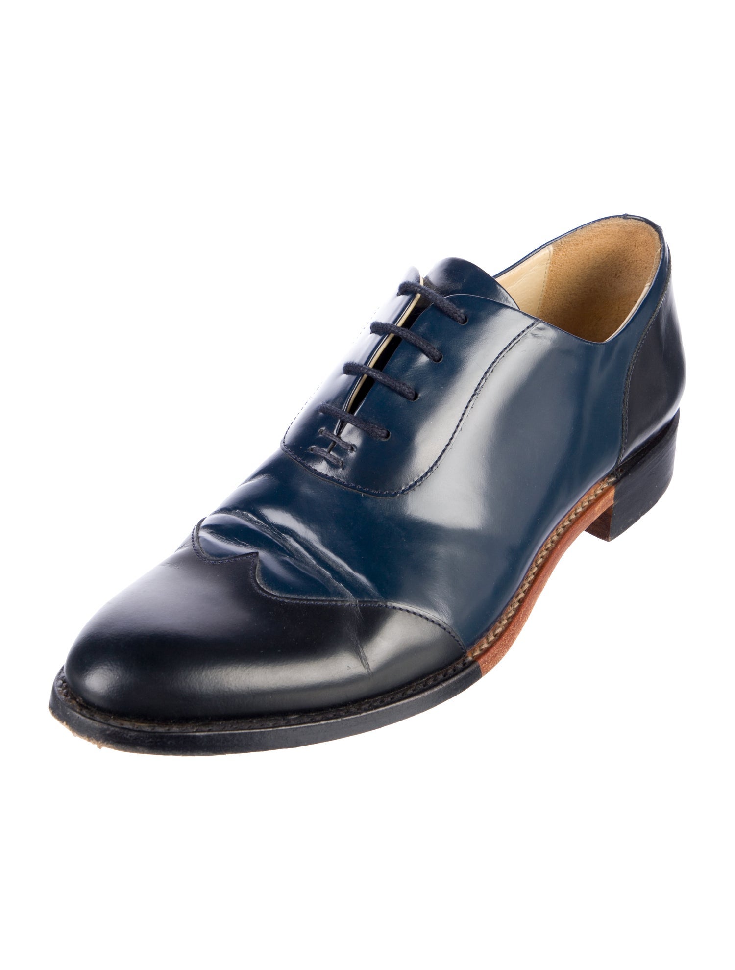 The Office of Angela Scott Leather Oxfords