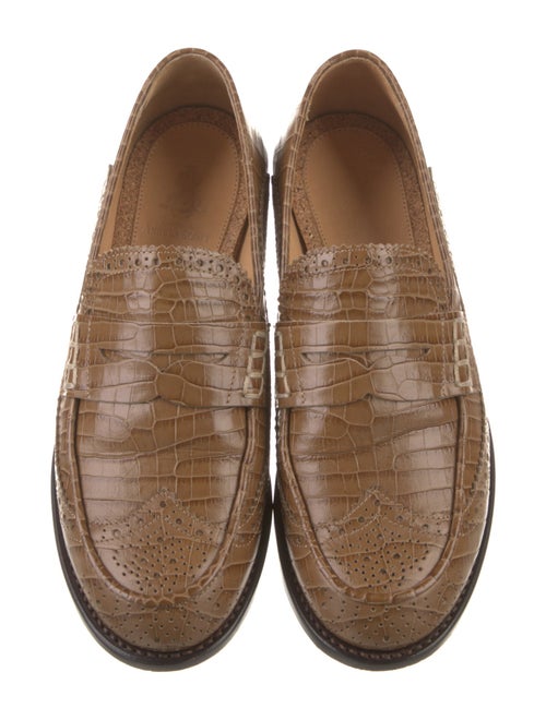 The Office of Angela Scott Leather Lasercut Accents Loafers