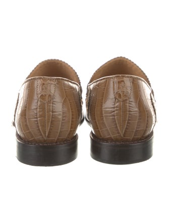 The Office of Angela Scott Leather Lasercut Accents Loafers