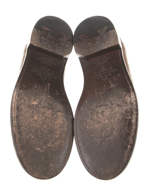 The Office of Angela Scott Leather Lasercut Accents Loafers