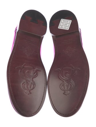 The Office of Angela Scott Patent Leather Lasercut Accents Loafers