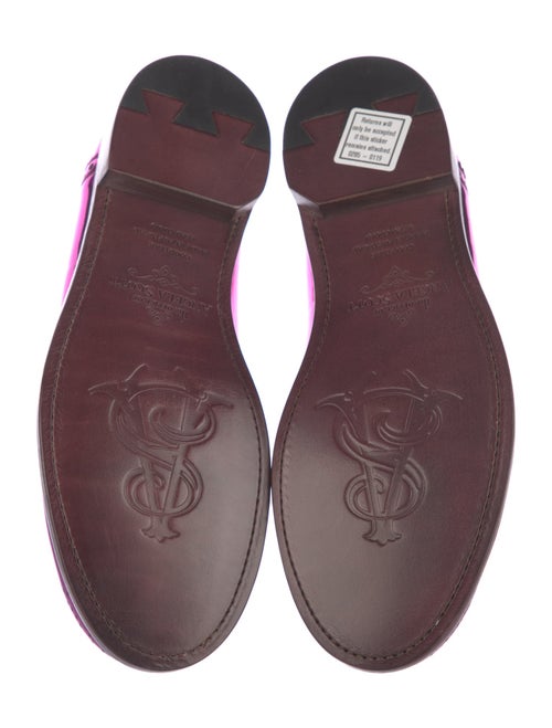 The Office of Angela Scott Patent Leather Lasercut Accents Loafers