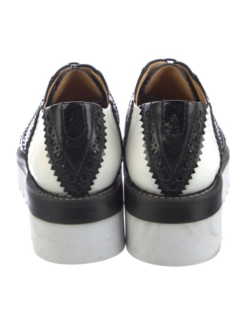 The Office of Angela Scott Leather Colorblock Pattern Mules