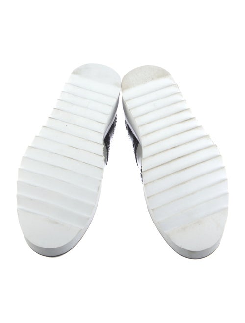 The Office of Angela Scott Leather Colorblock Pattern Mules