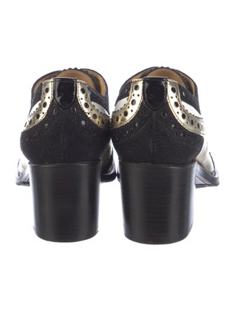 The Office of Angela Scott Leather Pumps