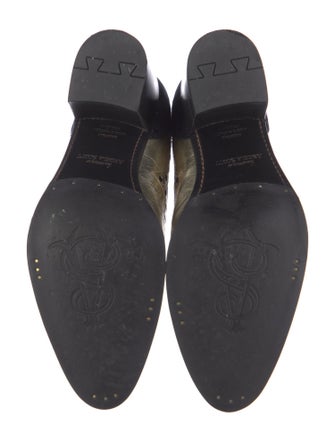 The Office of Angela Scott Leather Pumps