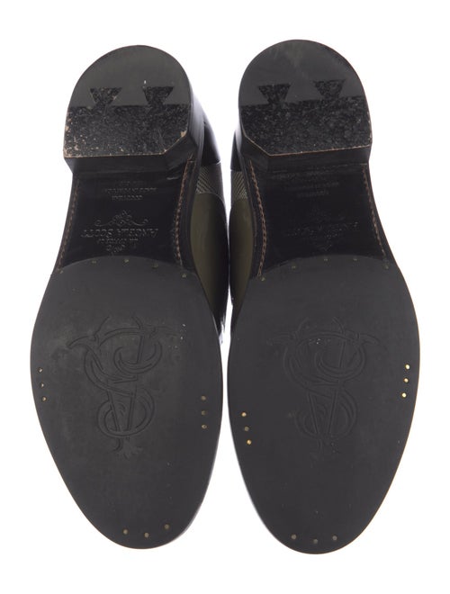 The Office of Angela Scott Patent Leather Houndstooth Print Oxfords