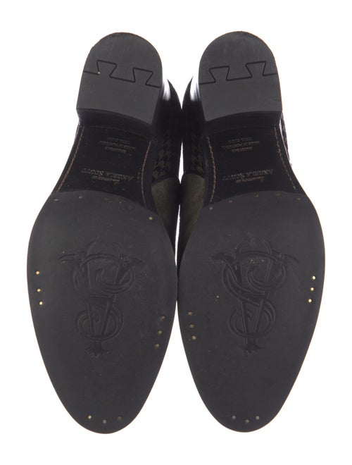 The Office of Angela Scott Suede Printed Pumps