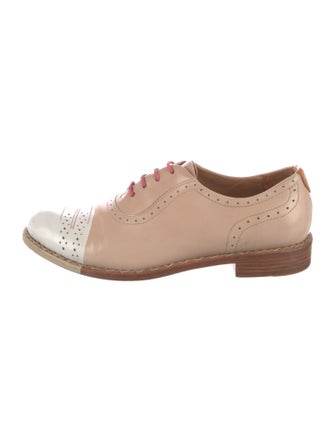 The Office of Angela Scott Leather Lasercut Accents Oxfords