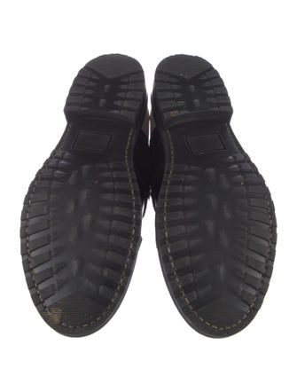 The Office of Angela Scott Leather Glitter Accents Oxfords