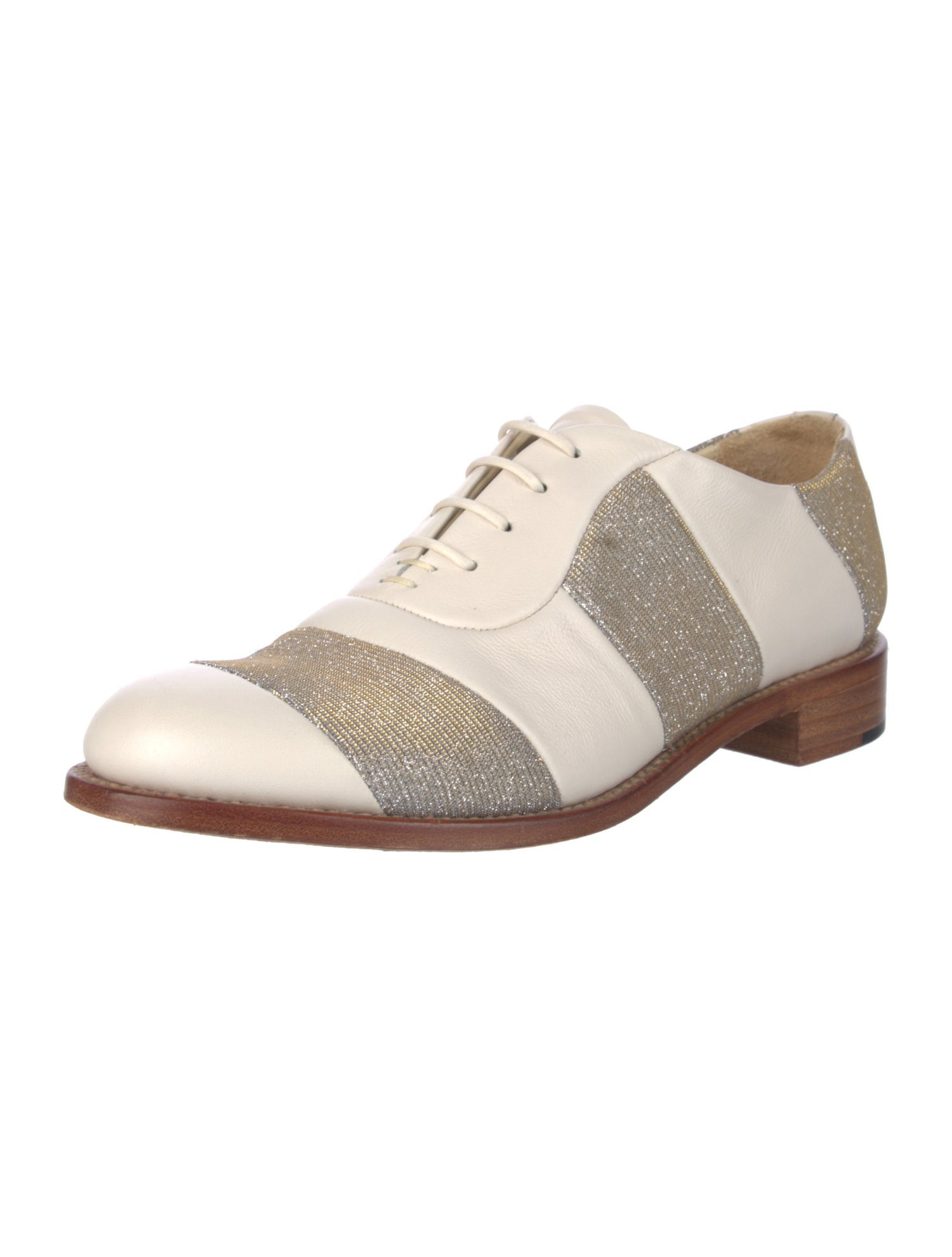 The Office of Angela Scott Leather Oxfords