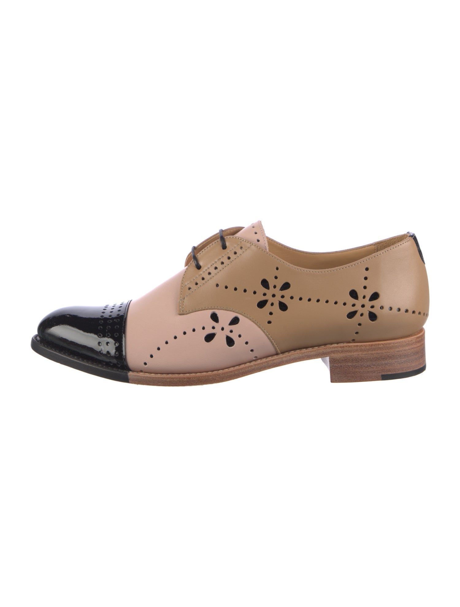 The Office of Angela Scott Leather Printed Sneakers