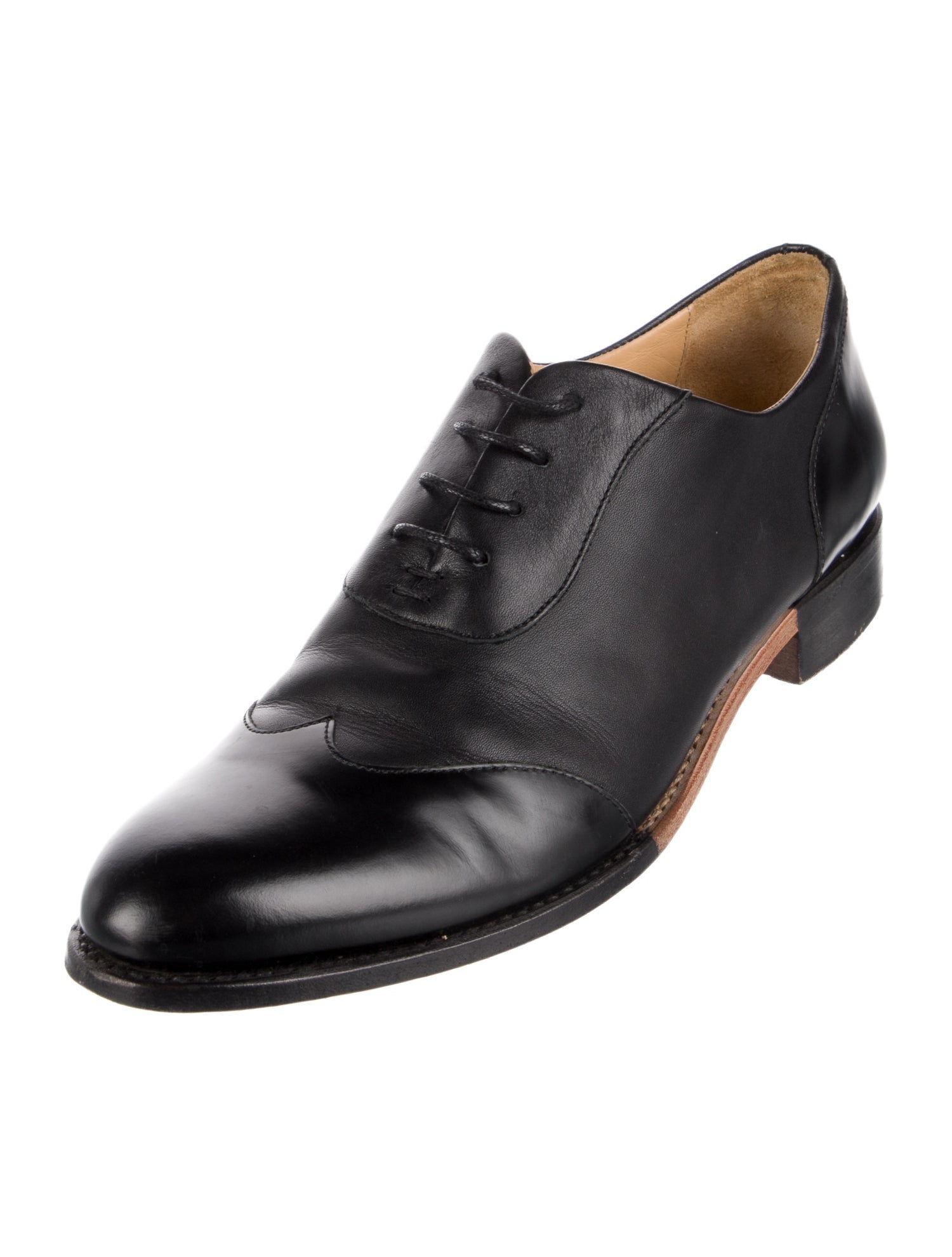 The Office of Angela Scott Leather Oxfords