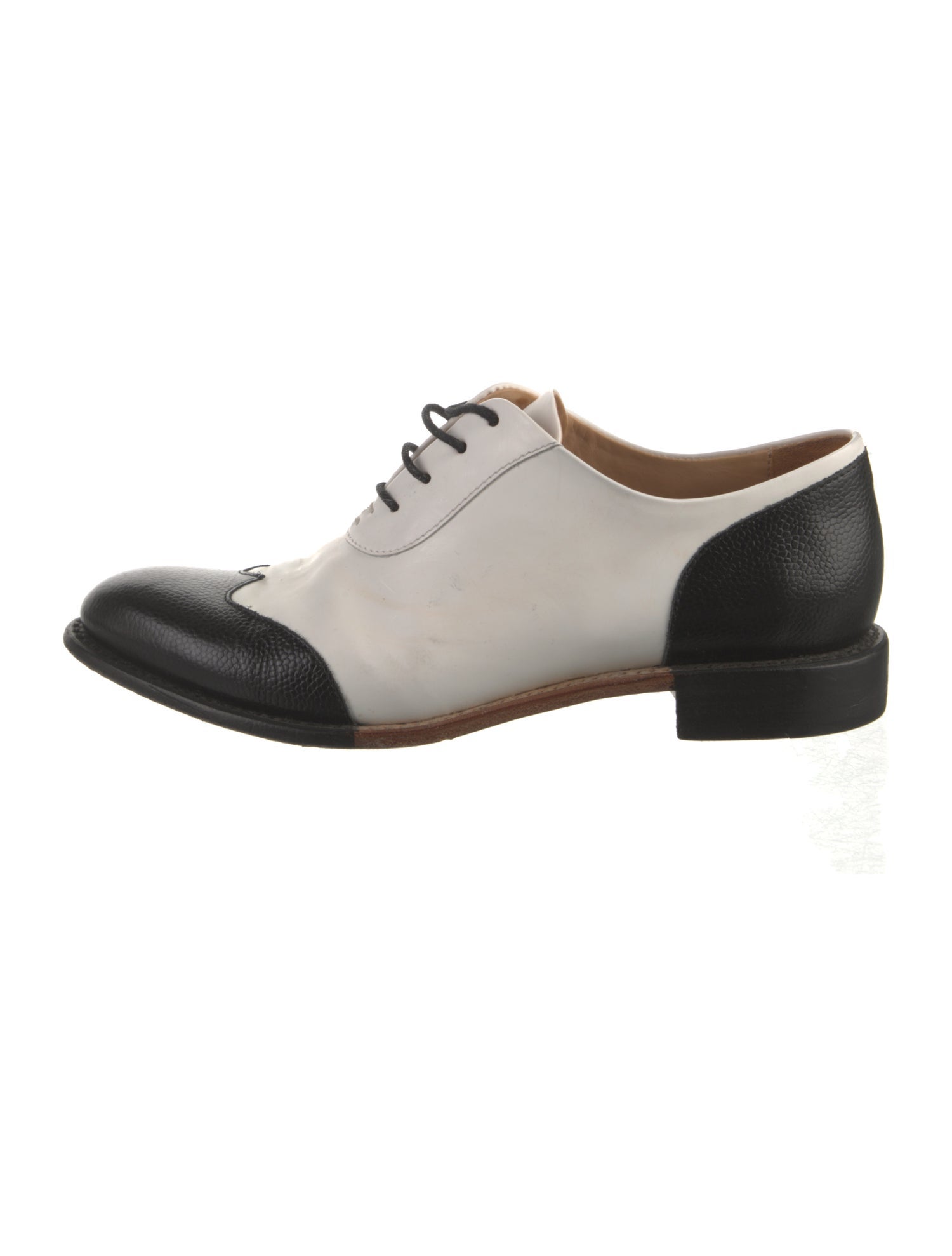 The Office of Angela Scott Leather Oxfords