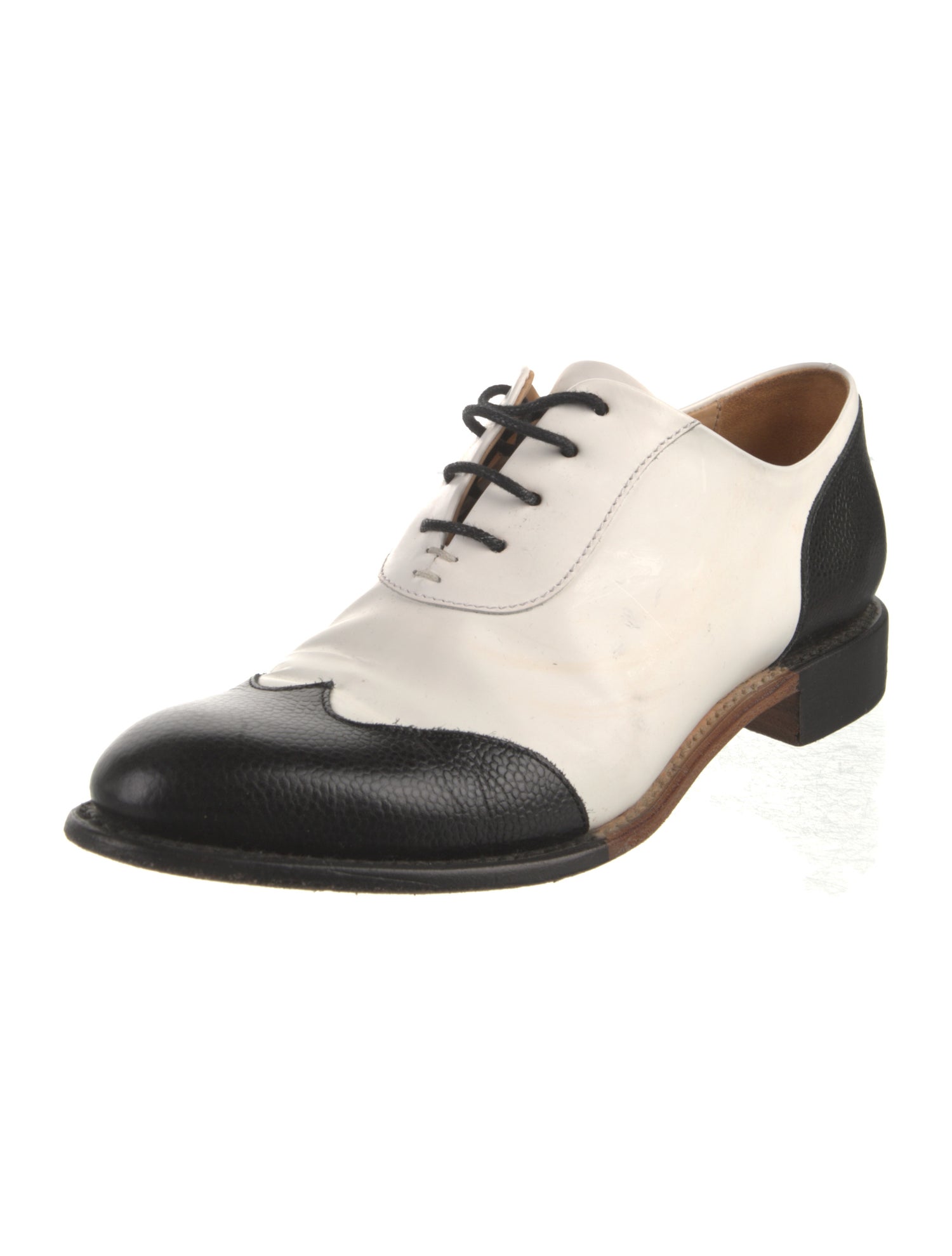 The Office of Angela Scott Leather Oxfords