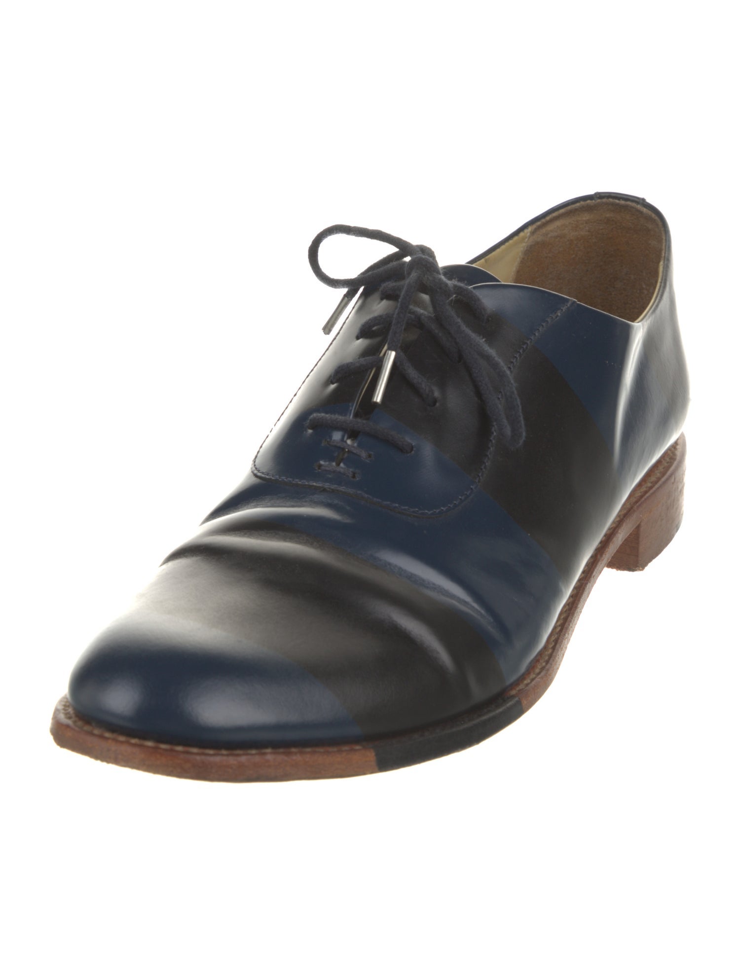 The Office of Angela Scott Leather Oxfords