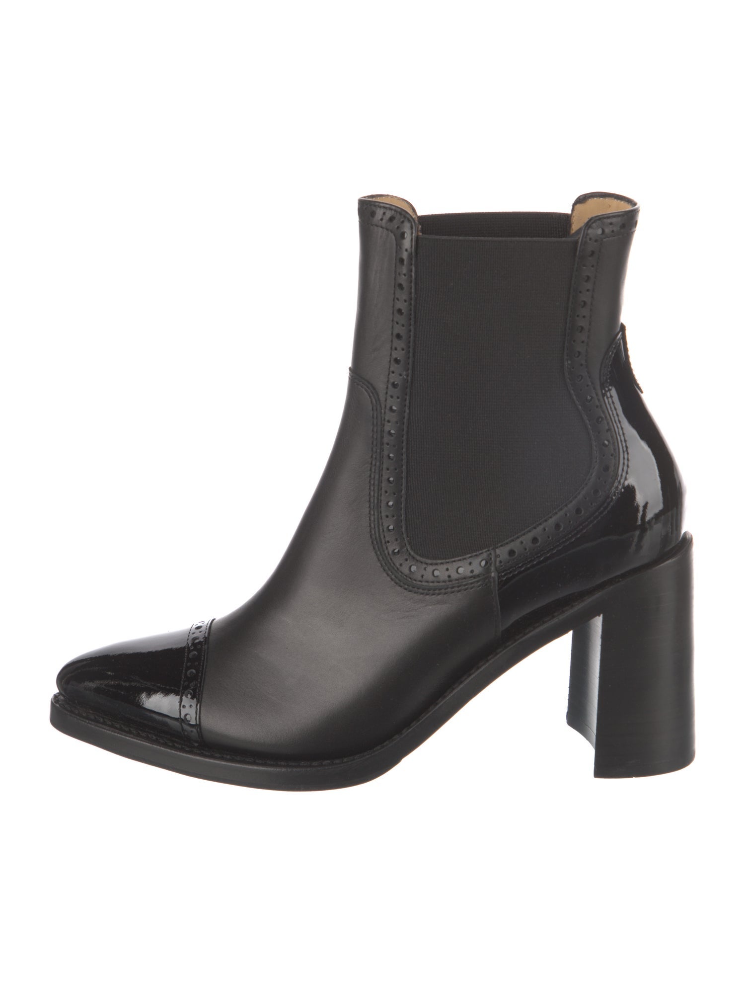 The Office of Angela Scott Leather Chelsea Boots