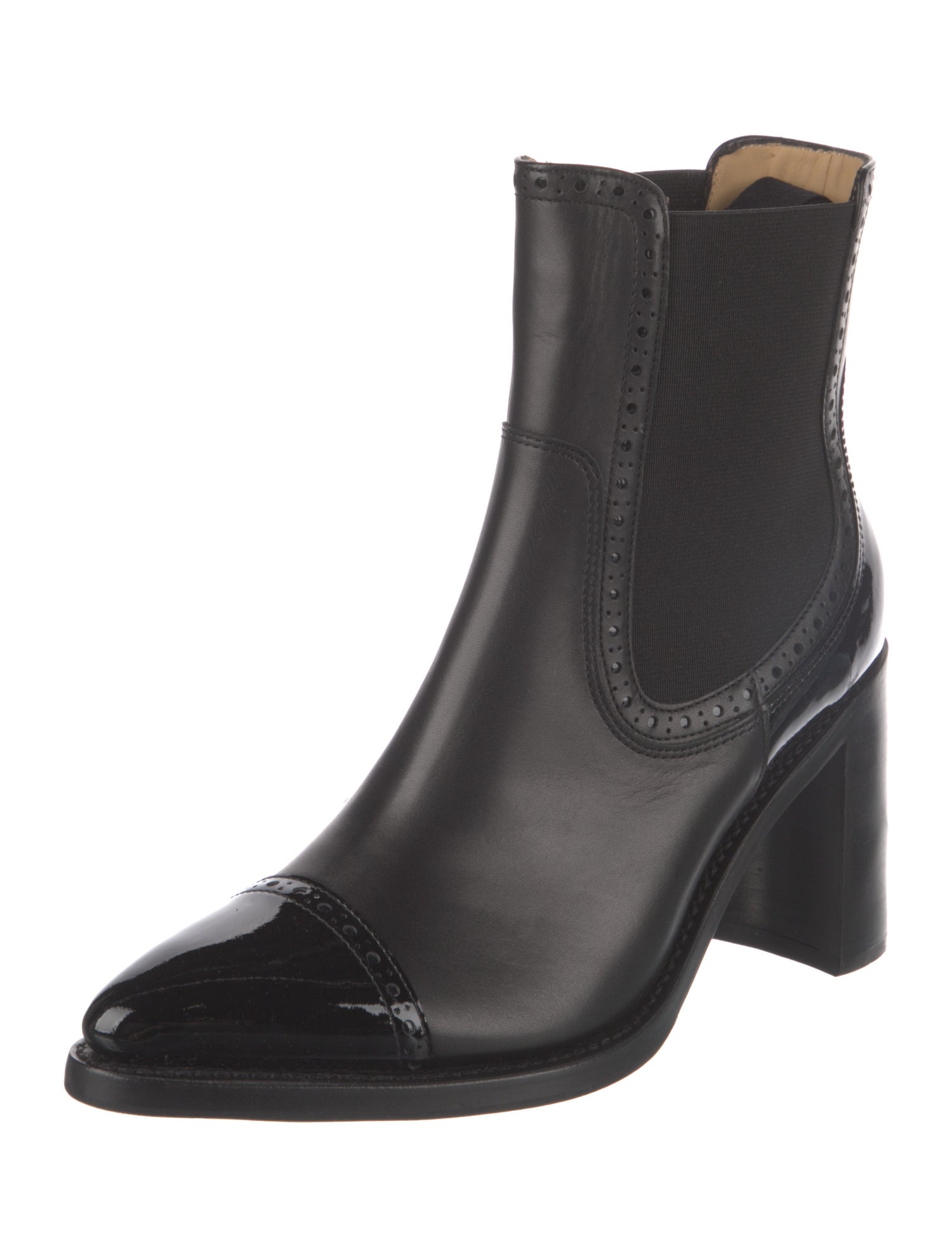 The Office of Angela Scott Leather Chelsea Boots