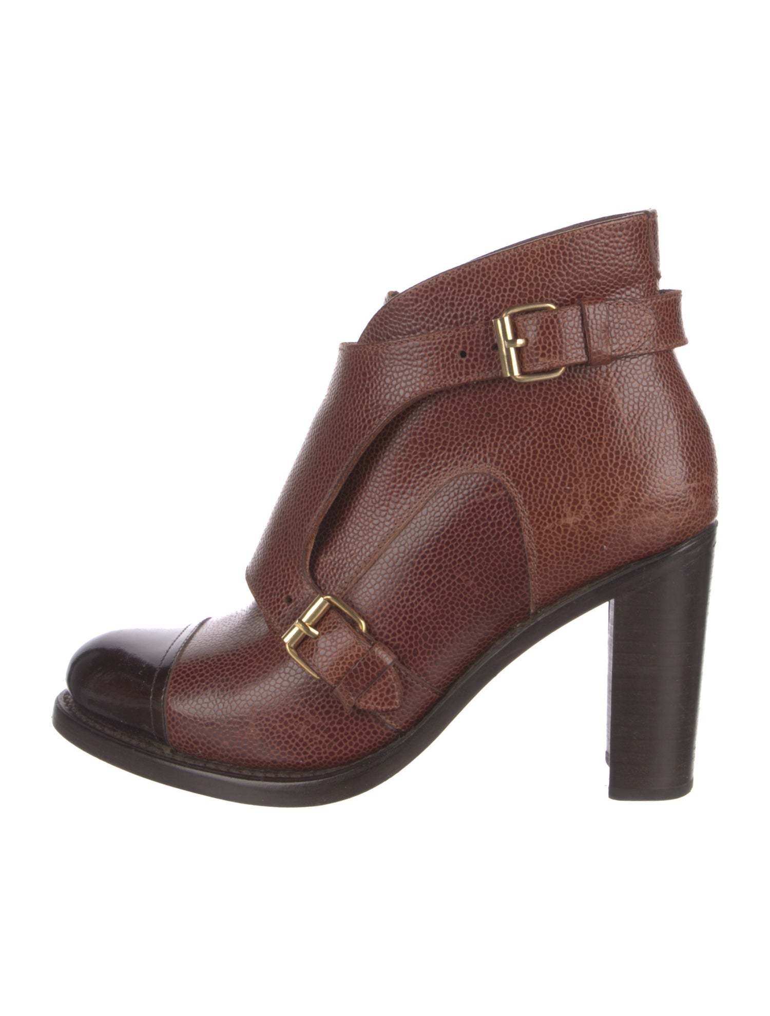 The Office of Angela Scott Leather Boots