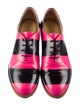 The Office of Angela Scott Leather Striped Oxfords