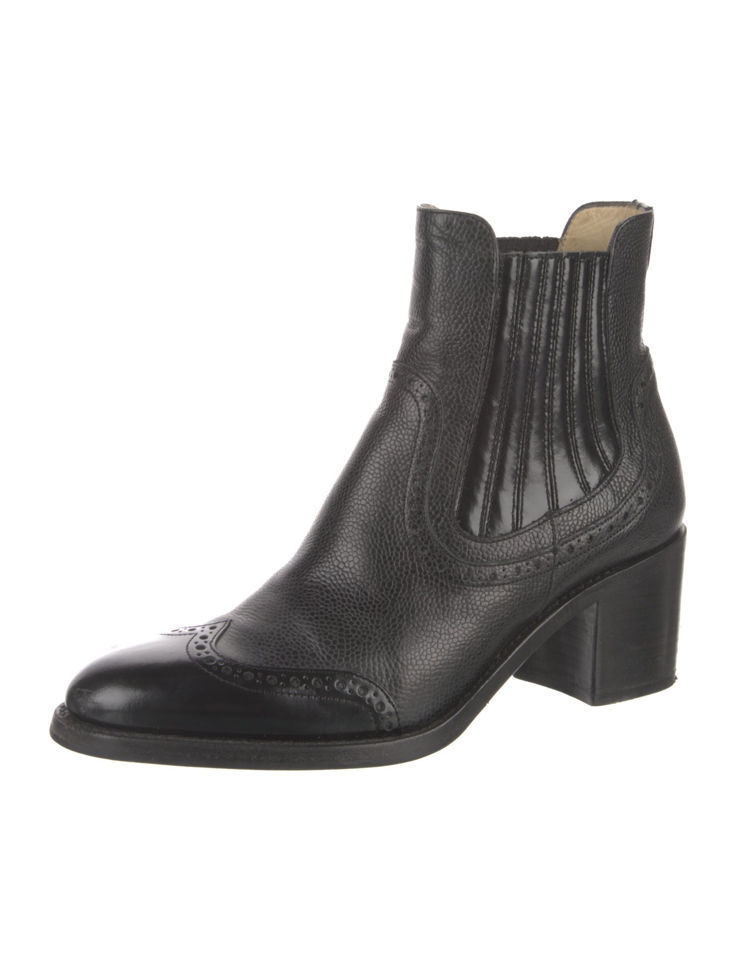 The Office of Angela Scott Leather Chelsea Boots
