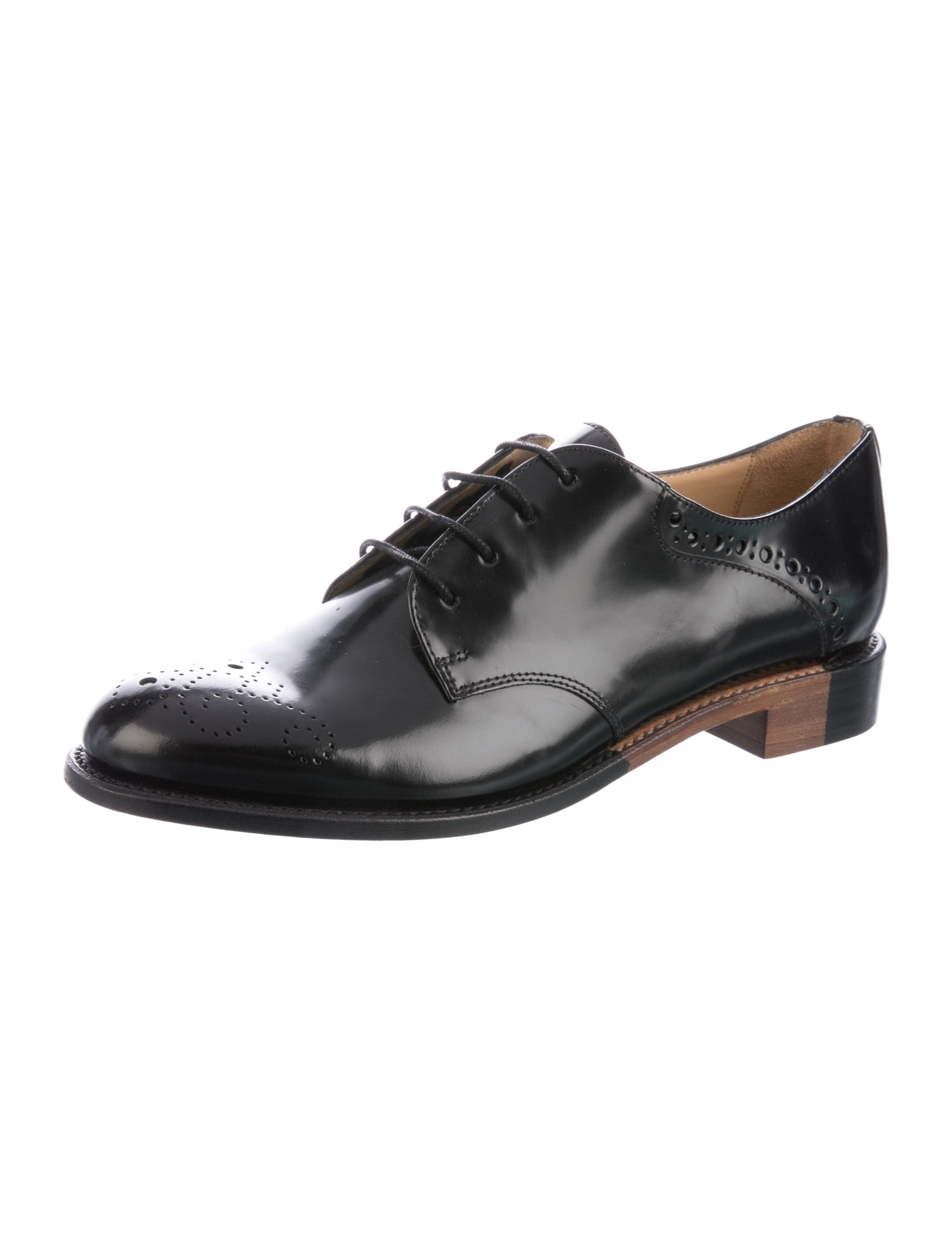 The Office of Angela Scott Leather Derby Shoes