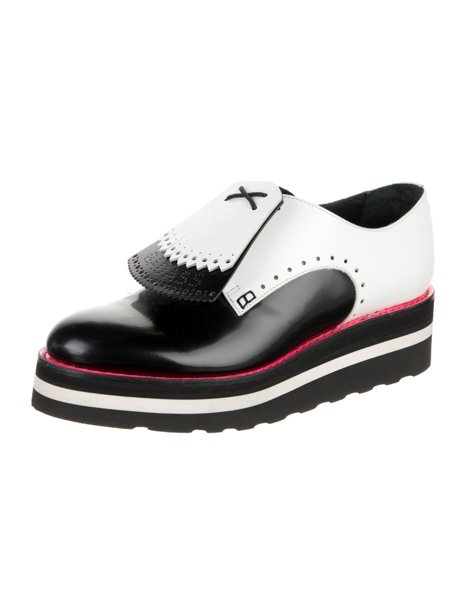 The Office of Angela Scott Leather Pumps