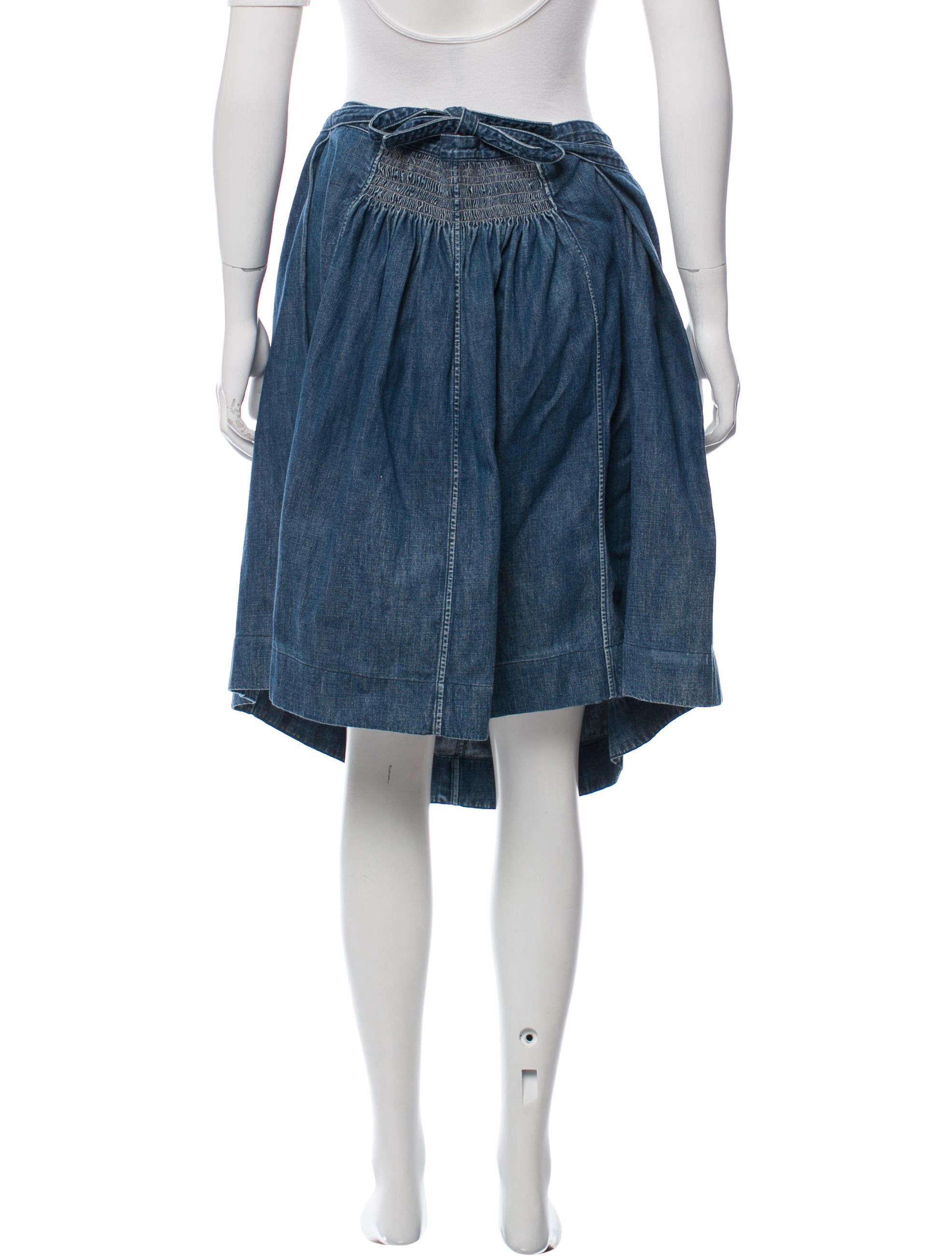 45rpm Denim Wrap Skirt Clothing W45RP20080 The RealReal