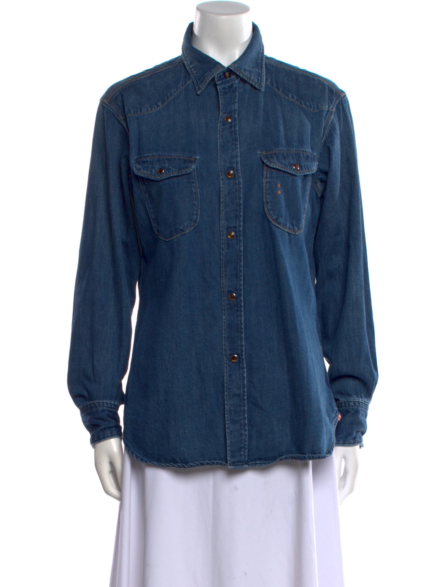 45rpm Long Sleeve Button-Up Top