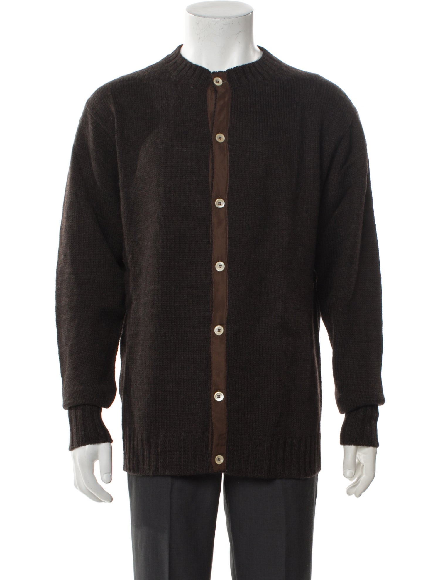 45rpm Wool Crew Neck Cardigan