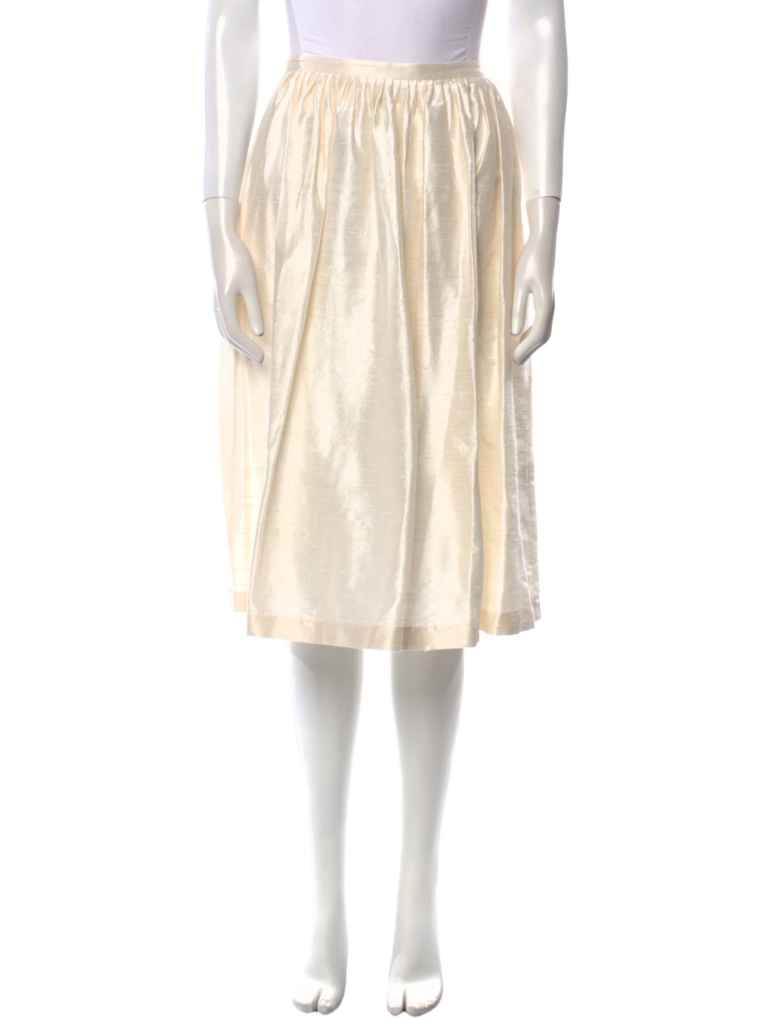 45rpm Silk Knee-Length Skirt