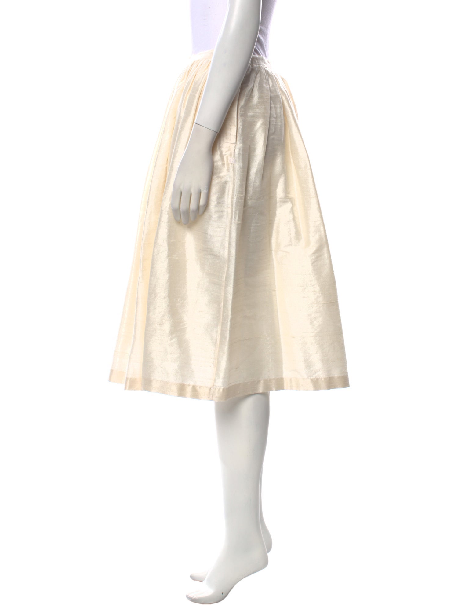 45rpm Silk Knee-Length Skirt