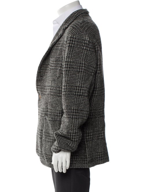 45rpm Wool Plaid Print Sport Coat