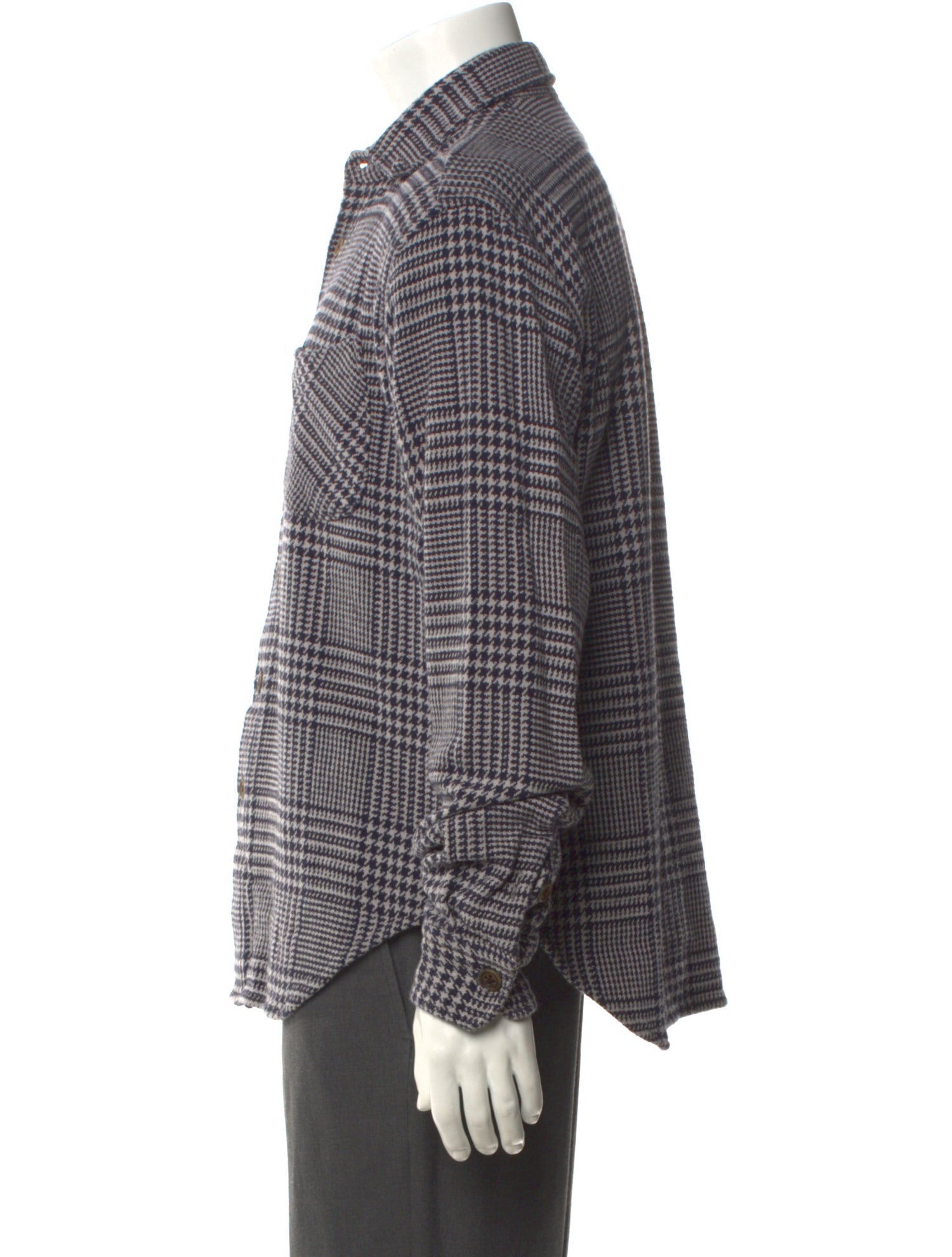 45rpm Plaid Print Long Sleeve Shirt