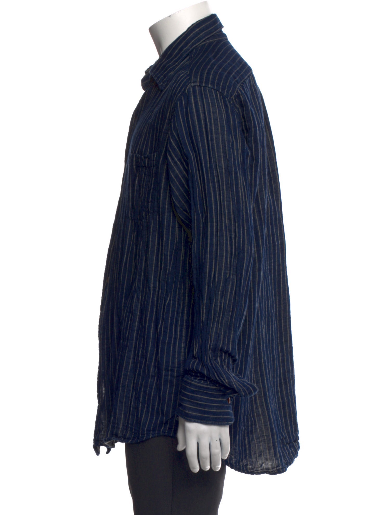 45rpm Striped Long Sleeve Dress Shirt