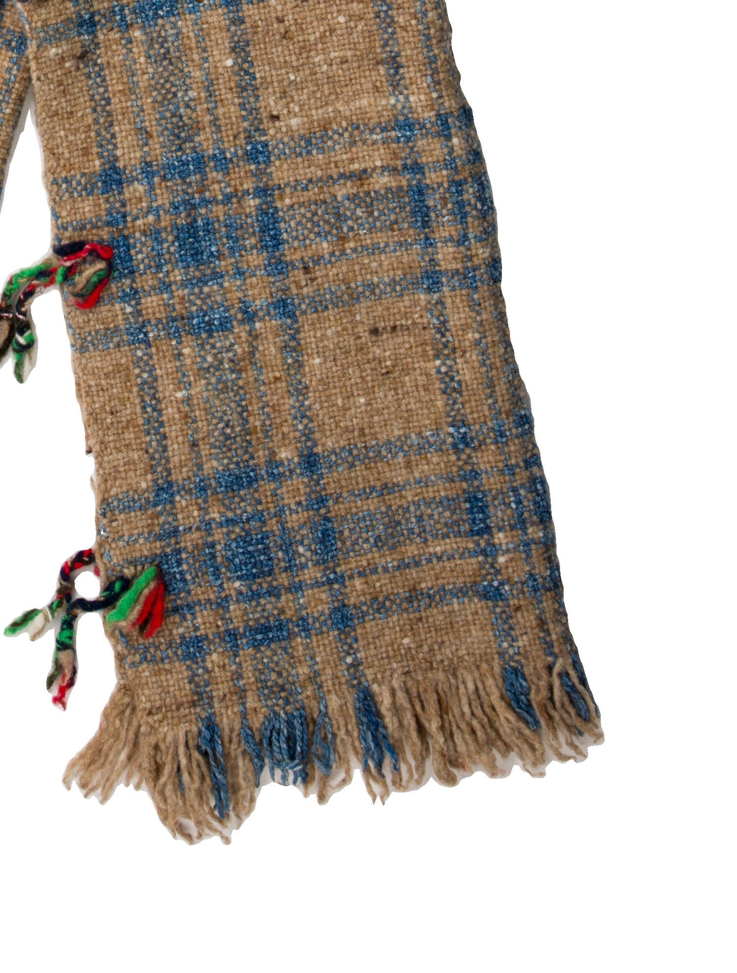 45rpm Wool Plaid Print Scarf