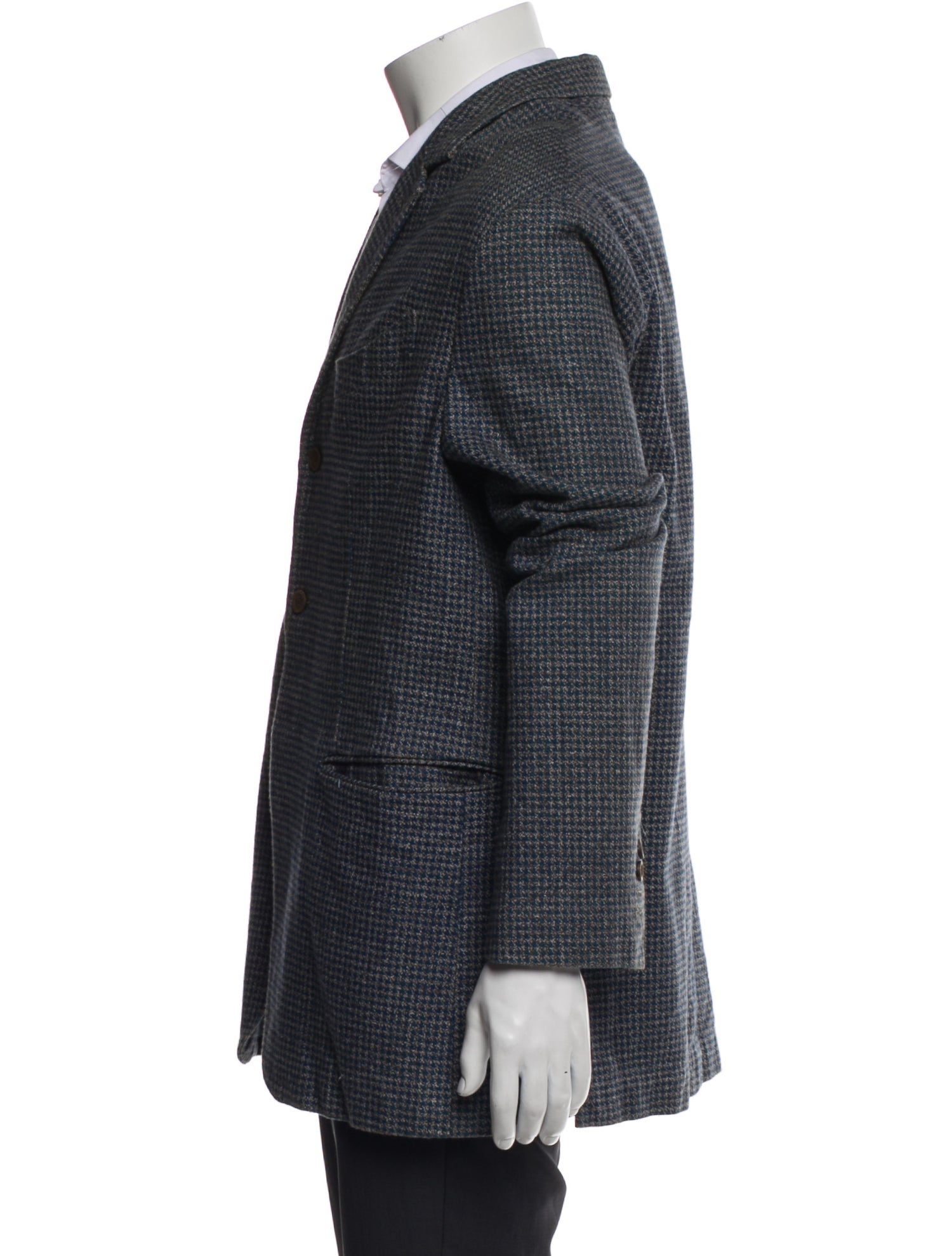 45rpm Houndstooth Print Peacoat