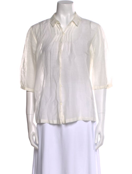 45rpm Three-Quarter Sleeve Button-Up Top