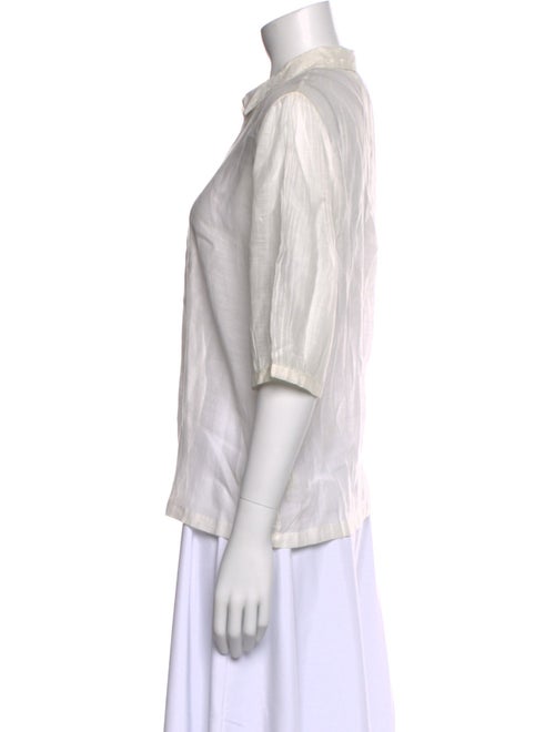 45rpm Three-Quarter Sleeve Button-Up Top