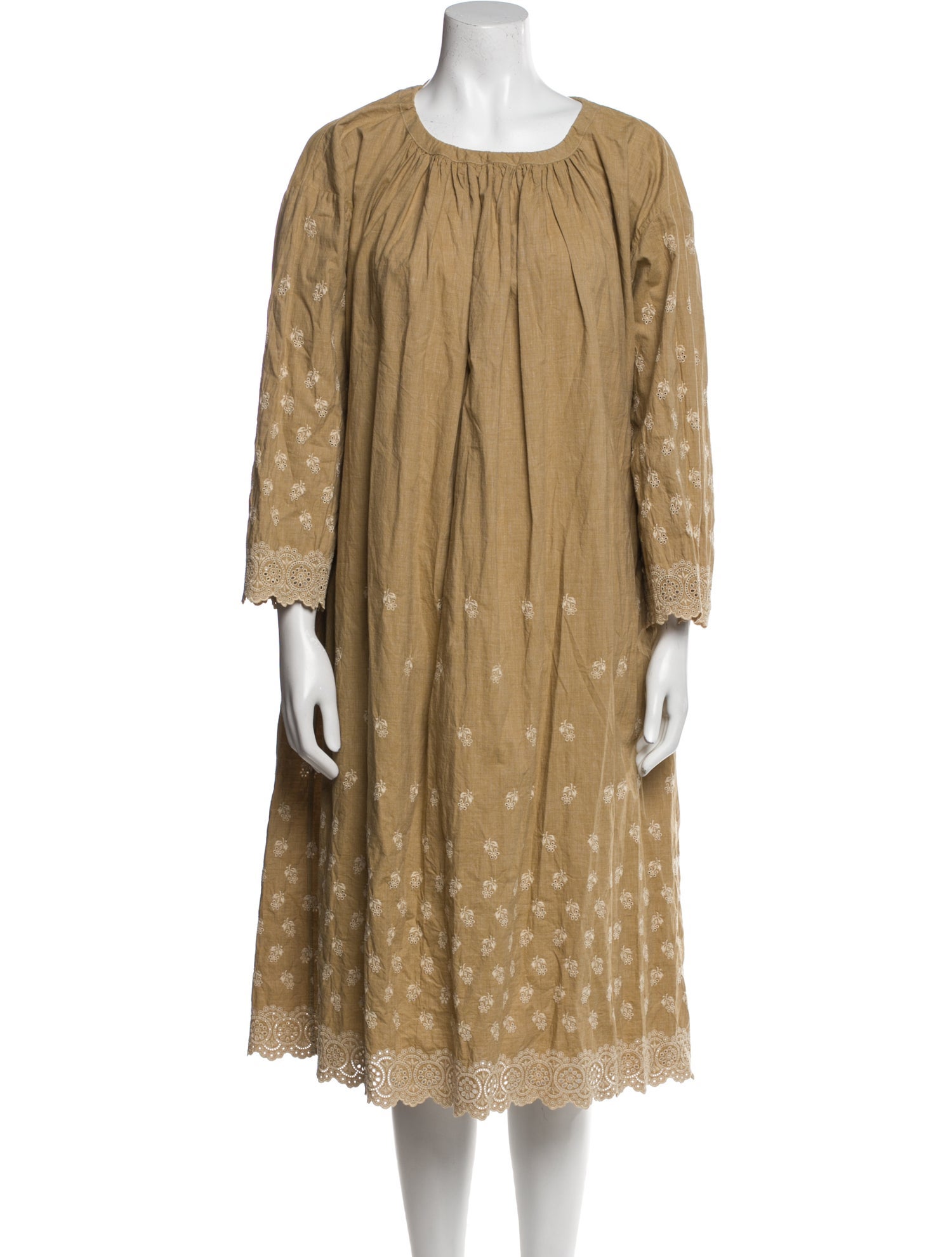 45rpm Scoop Neck Midi Length Dress